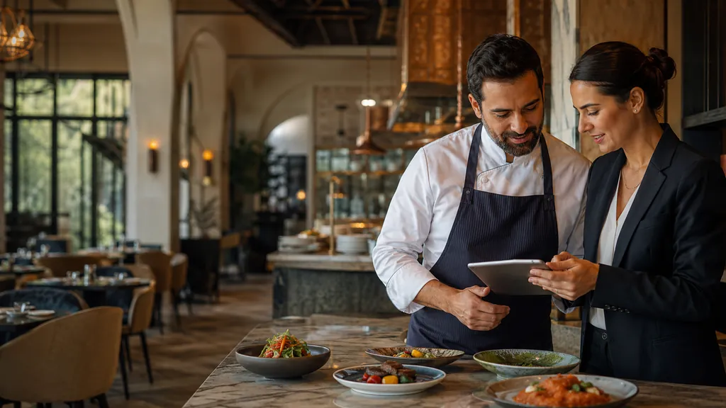 Restoranın gerçek mekân ve menü görselleriyle tanıtımı